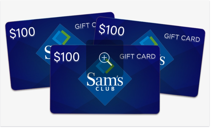Get USD 100 Sam's Gift Card