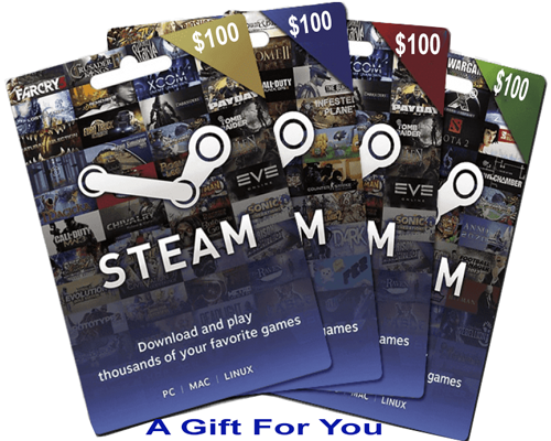 Get 100 USD Steam Gift Card