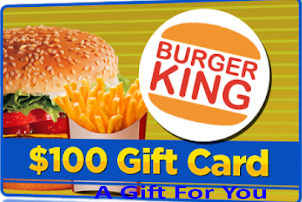 how to redeem $100 burger king gift card