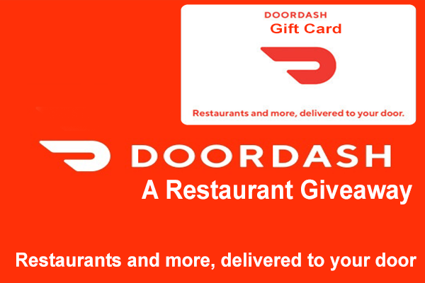 Get 500 USD Doordash Gift Card Giveaway