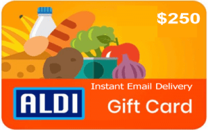 Get 250 usd Aldi Gift Card