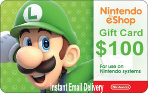 Get 100USD Nintendo Gift Card