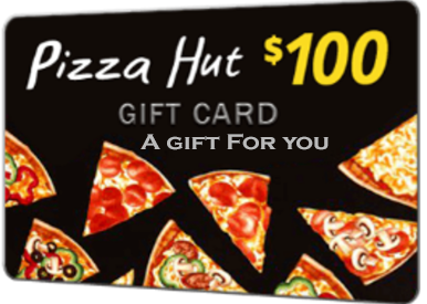 get a $100 pizza hut gift card