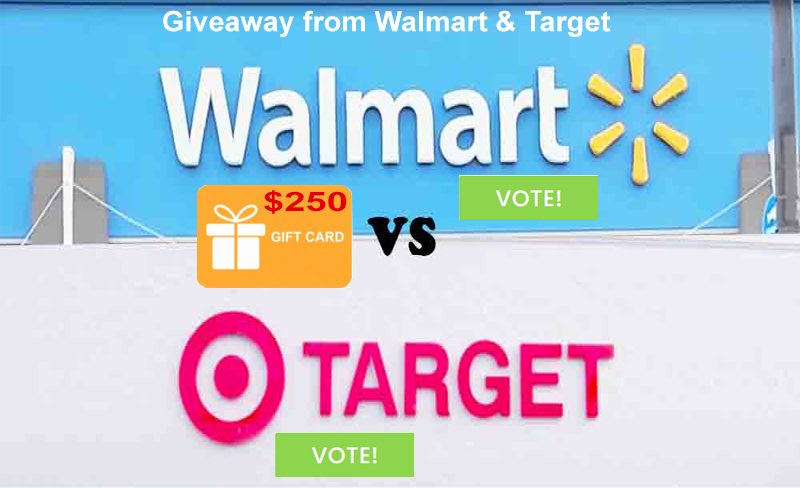 Walmart vs Target Gift card giveaway