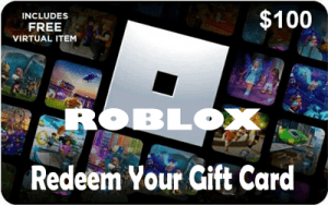 Get 100 USD Unused Roblox Gift Cards