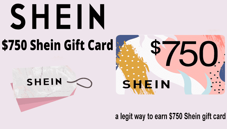 $750 Shein Gift Card Legit Way To Earn