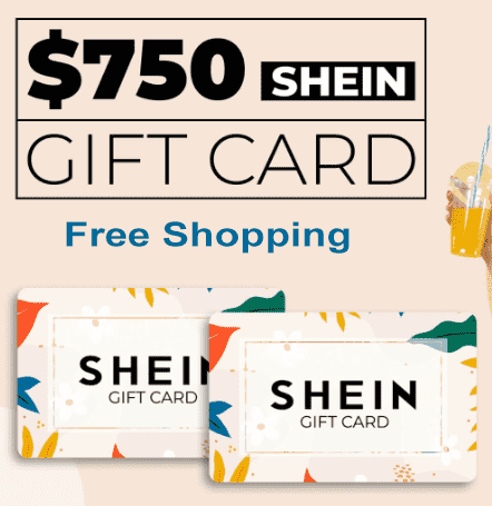 Get 750 USD Shein Gift Card With Promo Code