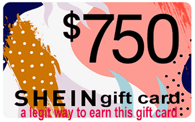 shein gift card number and pin