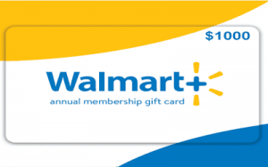 Get 1000 USD Walmart Plus Gift Card
