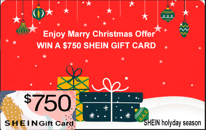 Get a Merry Christmas 750 USD Shein Gift Card