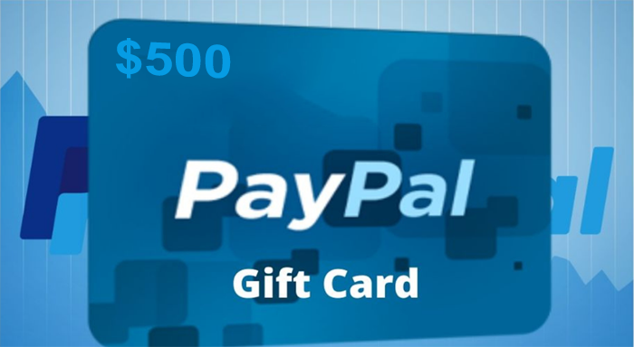 Redeem a 500 USD PayPal Gift Card
