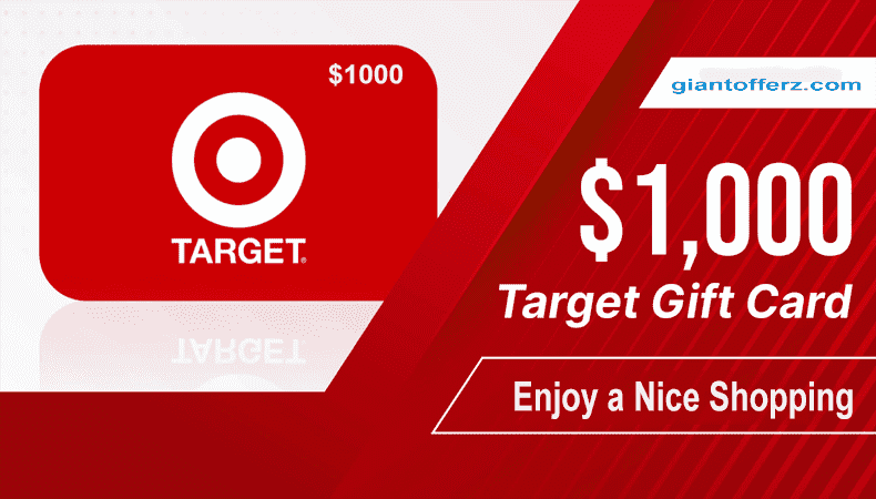 Redeem a $1000 Target Reloadable Gift Card