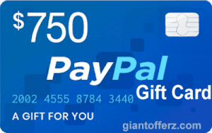 Redeem a $750 PayPal Mastercard Giveaway