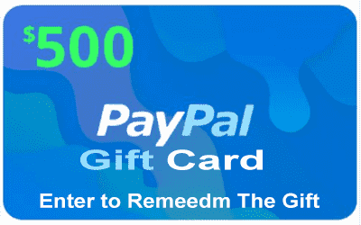 win a $500 Paypal gift card