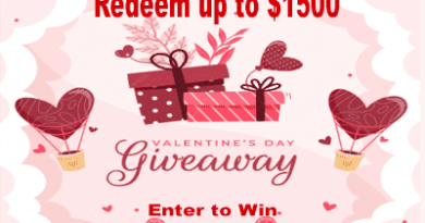 Redeem Up To 1500 USD Valentines Giveaway