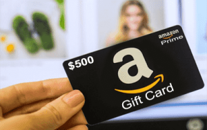 Redeem a $500 Amazon Prime Gift Card