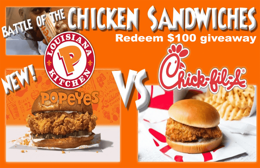 Earn $100 Grilled Chicken Sandwich Giveaway