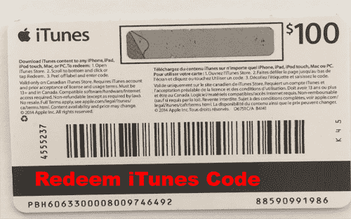 $100 iTunes gift card code