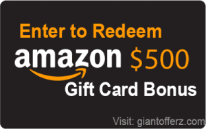 Redeem $500 Amazon Gift Card Bonus