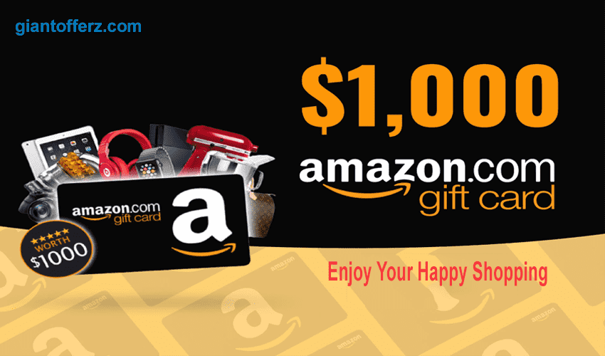 Redeem a $1000 New Amazon Gift Card