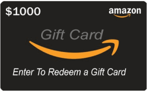 Redeem a $1000 New Amazon Gift Card