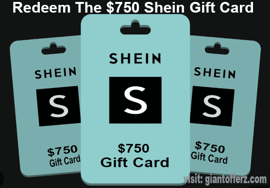 $750 shein gift card code