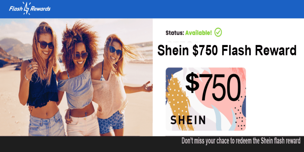 Flash Reward $750 Shein Gift Card