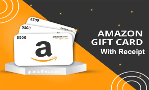 Grab $500 Amazon Gift Card Receipt
