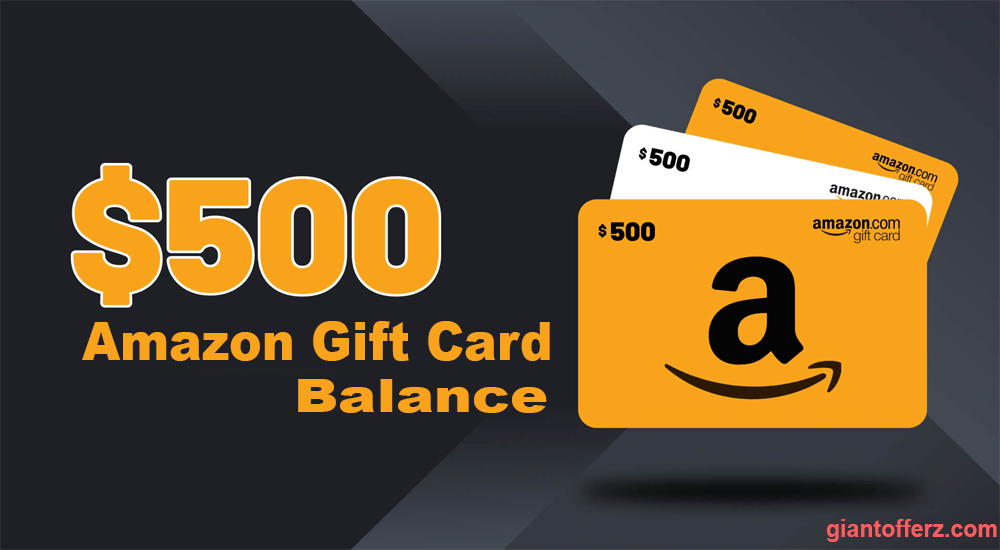 $500 Amazon Gift Card Balance