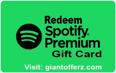 spotify premium gift card
