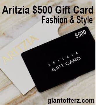 Trendy Shopping with Aritzia Gift Card