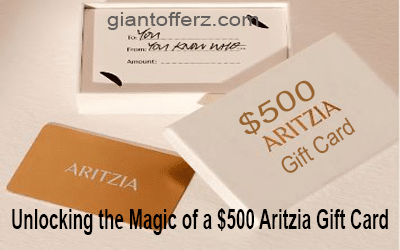 Unlocking the Magic of a $500 Aritzia Gift Card