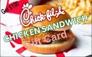 Chick-fil-A grilled Chicken Sandwich Gift Card