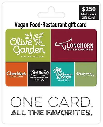 Vegan Food Restaurant Gift Card