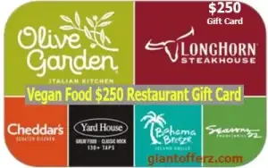 Vegan Food Restaurant Gift Card