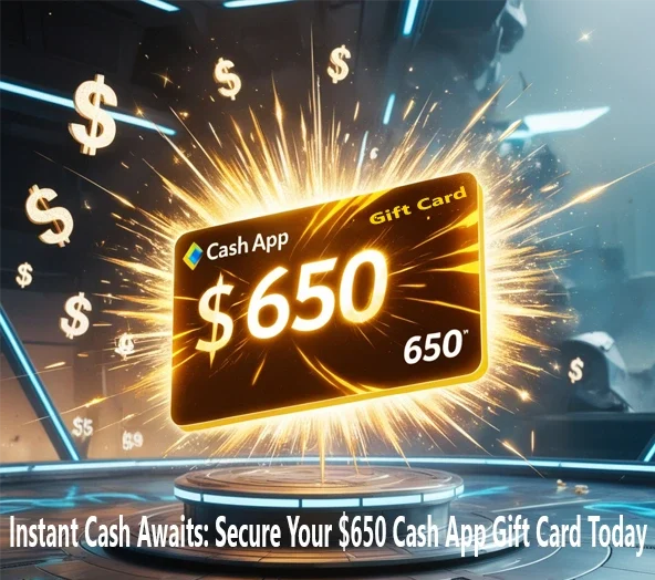 Instantly Grab a 650 Cash App Gift Card