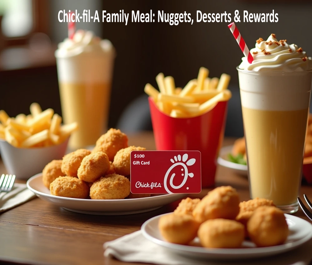 Chick-fil-A Family Meal: Ultimate Nuggets, Desserts & $100 Rewards 1 Chick-fil-A Family Meal